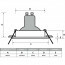 LED Spot Set - Pragmi Pollon Pro - GU10 Fitting - Inbouw Rond - Mat Zwart - 4W - Warm Wit 3000K - Verdiept - Ø82mm Lijntekening