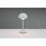 LED Tafellamp met Opbaadbare Batterijen - Trion Berna - 2W - Warm Wit 3000K - Spatwaterdicht IP44 - Rond - Mat Grijs - Kunststof 5