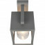 LED Tuinverlichting met Dag en Nacht Sensor - Wandlamp Buitenlamp - Trion Lunka - E27 Fitting - Spatwaterdicht IP44 - Rechthoek - Mat Antraciet - Aluminium 4