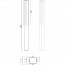 LED Tuinverlichting - Staande Buitenlamp - Trion Mitchi XL - 16W - Warm Wit 3000K - Rechthoek - Mat Antraciet - Aluminium Lijntekening