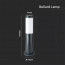 LED Tuinverlichting - Staande Buitenlamp - Viron Stobo - E27 Fitting - Rond - Mat Zwart - Aluminium - 45cm Lijntekening