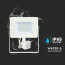 SAMSUNG - LED Bouwlamp 30 Watt met sensor - LED Schijnwerper - Viron Dana - Helder/Koud Wit 6400K - Spatwaterdicht IP44 - Mat Wit - Aluminium 8