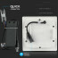 SAMSUNG - LED Downlight Slim - Viron Dunson - Inbouw Vierkant 24W - Warm Wit 3000K - Mat Wit - Aluminium - 300mm 4