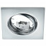 Spot Armatuur GU10 - Trion - Inbouw Vierkant - Glans Chroom Aluminium - Kantelbaar 80mm