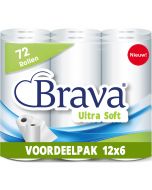 Brava - Super Keukenpapier - 72 Rollen - Ultra Absorberend Keukenpapier - Ultra Clean Keukenrol - Voordeelverpakking