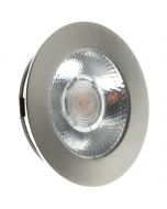 EcoDim - LED Spot Keukenverlichting - ED-10045 - 3W - Warm Wit 2700K - Dimbaar - Waterdicht IP54 - Onderbouwspot - Meubelspot - Inbouwspot - Rond - Mat Nikkel