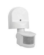 LED bewegingssensor / bewegingsmelder / PIR Sensor Kantelbaar Opbouw Wit Kunststof 8m 180 Graden IP44