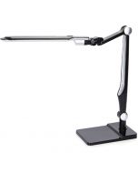 LED Bureaulamp - Aigi Marina - 9W - Aanpasbare Kleur - Dimbaar - Mat Zilver