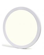 LED Downlight Pro - Aigi Foka - Inbouw/Opbouw - Rond - 30W - Natuurlijk Wit 4000K - Mat Wit - Kunststof