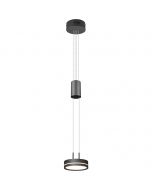 LED Hanglamp - Hangverlichting - Trion Franco - 7.2W - 1-lichts - Warm Wit 3000K - Rond - Mat Antraciet - Aluminium