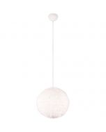 LED Hanglamp - Trion Fluffy - E27 Fitting - 1-lichts - Rond - Taupe - Synthetik Pluche 1