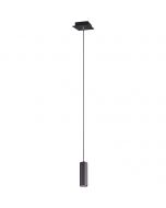 LED Hanglamp - Trion Mary - GU10 Fitting - Rond - Mat Zwart Aluminium