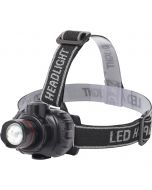 LED Hoofdlamp - Aigi Xixo - Waterdicht - 50 Meter - Kantelbaar - 1 LED - 1.8W - Zwart | Vervangt 10W