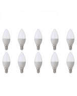 LED Lamp 10 Pack - E14 Fitting - 6W - Helder/Koud Wit 6400K