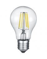 LED Lamp - Filament - Trion Limpo - E27 Fitting - 8W - Warm Wit 2700K - Transparent Helder - Glas