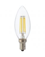 LED Lamp - Kaarslamp - Filament - E14 Fitting - 4W Dimbaar - Warm Wit 2700K