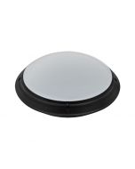 LED Lamp - Opbouw Rond - Waterdicht IP65 - E27 - Mat Zwart Kunststof - Ø275mm