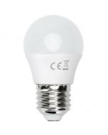 LED Lamp - Smart LED - Aigi Exona - Bulb G45 - 5W - E27 Fitting - Slimme LED - Wifi LED - Aanpasbare Kleur - Mat Wit - Glas