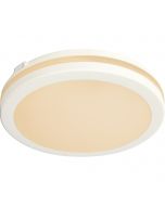 LED Plafondlamp - Kozolux Scarly - 30W 2700lm - Warm Wit 3000K - IP65 - Rond - Wit