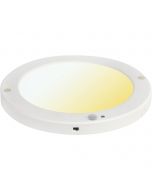 LED Plafondlamp met Bewegingssensor + Dag en Nacht Sensor - 18W - Aanpasbare Kleur CCT - 360° Zichthoek - Opbouw/Inbouw - Rond - Mat Wit