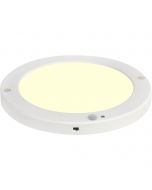 LED Plafondlamp met Bewegingssensor + Dag en Nacht Sensor - 18W - Warm Wit 3000K - 360° Zichthoek - Opbouw/Inbouw - Rond - Mat Wit