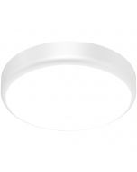 LED Plafondlamp met Sensor + Dag en Nacht Sensor - Brinton Gruna - 20W 2000lm - Helder/Koud Wit 6000K - IP54 - Opbouw - Rond - Wit