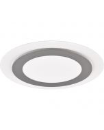 LED Plafondlamp - Plafondverlichting - Trion Groan - 42W - Aanpasbare Kleur - Afstandsbediening - Dimbaar - Rond - Mat Nikkel - Metaal 1