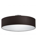 LED Plafondlamp - Plafondverlichting - Trion Hotia - E27 Fitting - 3-lichts - Rond - Mat Zwart - Aluminium