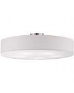 LED Plafondlamp - Plafondverlichting - Trion Hotia - E27 Fitting - 5-lichts - Rond - Mat Wit - Aluminium