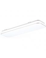 LED Plafondlamp - Plafondverlichting - Trion Lana - 28W - Natuurlijk Wit 4000K - Dimbaar - Rechthoek - Wit - Kunststof 1