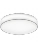 LED Plafondlamp - Plafondverlichting - Trion Lanago - 40W - Aanpasbare Kleur - Rond - Mat Wit - Textiel 