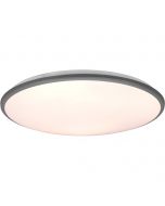 LED Plafondlamp - Plafondverlichting - Trion Lombis - 34W - Warm Wit 3000K - Dimbaar - Rond - Mat Titaan - Kunststof