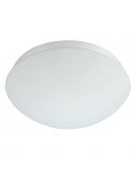 LED Lamp met Bewegingssensor - Opbouw Ovaal - 360° - E27 - Mat Wit Kunststof