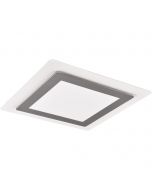 LED Plafondlamp - Trion Groan - 46W - Aanpasbaar kleur - Dimbaar - Vierkant - Mat Nikkel - Metaal 1