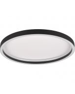 LED Plafondlamp - Trion Rad - Opbouw Rond 20W - Warm Wit 3000K - Mat Zwart - Metaal 1