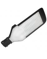 LED Straatlamp - Orny - 100W - Helder/Koud Wit 6400K - Waterdicht IP65 - Mat Zwart - Aluminium