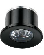 LED Veranda Spot Verlichting - 1W - Natuurlijk Wit 4000K - Inbouw - Rond - Mat Zwart - Aluminium - Ø31mm