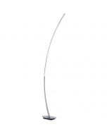 LED Vloerlamp - Trion Sola - 11W - Warm wit 3000K - Dimbaar - Rechthoek - Mat Grijs - Aluminium