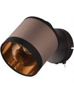 LED Wandlamp - Wandverlichting - Trion Vamos - E14 Fitting - Rond - Mat Zwart - Metaal 1