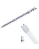 LED Waterdichte TL Armatuur met T8 Buis - Velvalux Strela - 150cm - Enkel - Koppelbaar - Waterdicht IP65 - 22W - Helder/Koud Wit 6400K