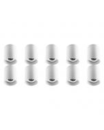 Opbouwspot 10 Pack - Pragmi Luxina Pro - GU10 Fitting - Opbouw Rond - Mat Wit - Aluminium - Verdiept - Kantelbaar - Ø90mm