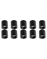 Opbouwspot 10 Pack - Pragmi Cliron Pro - GU10 Fitting - Opbouw Rond - Mat Zwart - Aluminium - Verdiept - Ø90mm