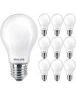 PHILIPS - LED Lamp E27 10 Pack - MASTER Value LEDbulb E27 Peer Mat 3.4W 470lm - 827 Zeer Warm Wit 2700K - Beste Kleurweergave - Dimbaar | Vervangt 40W