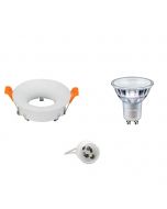 PHILIPS - LED Spot Set - MASTER 927 36D VLE DT - GU10 Fitting - Dimbaar - Inbouw Rond - Mat Wit - 3.7W - Warm Wit 2700K - Ø85mm