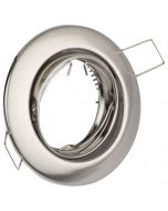 Spot Armatuur GU10 - GU10 Inbouwspot - Rond - Chroom - Aluminium - Kantelbaar Ø82mm