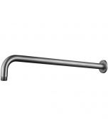 Wiesbaden 304 Douchearm met Muurbevestiging - Gebogen - Rond - 40cm - RVS