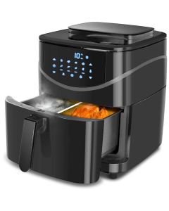 Airfryer - Aigi Jona - Hetelucht Friteuse - Timer - 7 Liter - Zwart