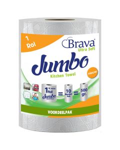 Brava - Super Keukenpapier - 1 Maxi XXL Rol - Ultra Absorberend Keukenpapier - Ultra Clean Keukenrol - Voordeelverpakking