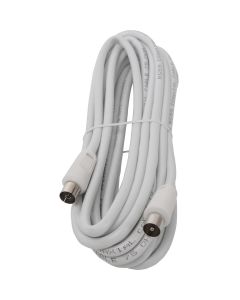 Coax Kabel - Aigi Crito - 5 Meter - Rechte Connectoren - Wit