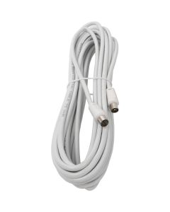 Coax Kabel - Aigi Crito - 8 Meter - Rechte Connectoren - Wit